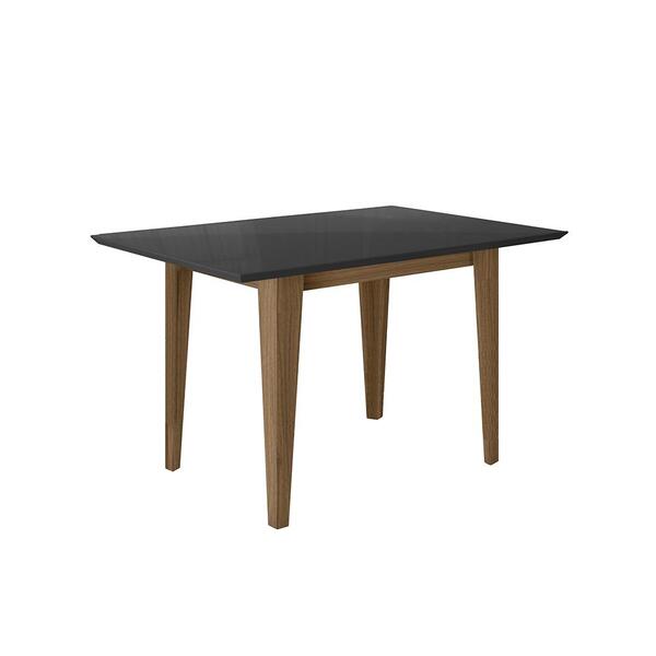 Mesa De Jantar 4 Lugares Tampo Com Vidro Karachi Carvalho Gra