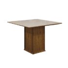 Mesa De Jantar 4 Lugares Tampo Mdf/vidro Napoli Leifer Canela