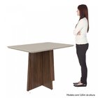 Mesa De Jantar 4 Lugares Tampo Vidro 120cm Celebrare Móveis L