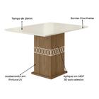 Mesa De Jantar 4 Lugares Trieste Carvalho Off-white
