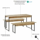 Mesa De Jantar 4 Lugares Tub Carvalho/preto - Compace