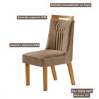 Mesa De Jantar 4 Lugares Viena Com Vidro Cinamomo/off White/p