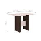 Mesa De Jantar 4 Lugares Zurique Amendoa Off-white