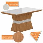 Mesa De Jantar 6 Cadeiras Gênova Cina/off Whit/bege - Móveis