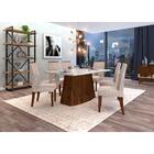 Mesa De Jantar 6 Cadeiras Serena Com Tecidos Suede - Dj Móvei