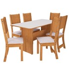 Mesa De Jantar 6 Lugares 10070.1 Freijó/off White - Indékes