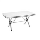 Mesa De Jantar 6 Lugares 160cm Atenas Novabras Branco/cromado