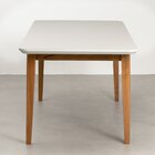 Mesa De Jantar 6 Lugares 160cm Com Tampo Mdf E Vidro Tangará