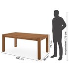 Mesa De Jantar 6 Lugares 160cm Madeira Maciça Primavera Cabec