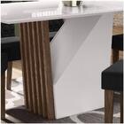 Mesa De Jantar 6 Lugares 160cm Venetti N02 Imbuia/off White