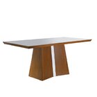 Mesa De Jantar 6 Lugares 160cmx80cm Dallas Yescasa Castanho P