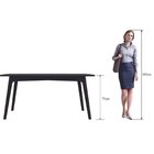 Mesa De Jantar 6 Lugares 160x90cm Tampo Mdf Moby Artemobili P