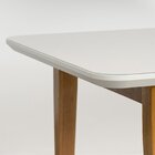 Mesa De Jantar 6 Lugares 180cm Com Tampo Mdf E Vidro Tangará
