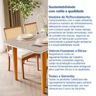Mesa De Jantar 6 Lugares 180cm Com Tampo Mdf E Vidro Tangará