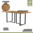 Mesa De Jantar 6 Lugares 180cm Tampo Bp Melamínico Atena