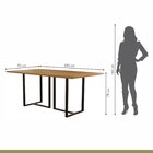 Mesa De Jantar 6 Lugares 180cm Tampo Mdf Atena