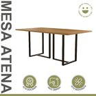 Mesa De Jantar 6 Lugares 180cm Tampo Mdf Atena