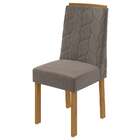 Mesa De Jantar 6 Lugares Aries Com Vidro Amêndoa Clean/off Wh