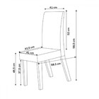 Mesa De Jantar 6 Lugares Aspen Com Vidro Mel/off White/marfim