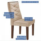 Mesa De Jantar 6 Lugares Barcelona Com Vidro Chocolate/off Wh