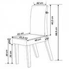 Mesa De Jantar 6 Lugares Belinda Com Vidro Mel/veludo Cinza/g