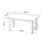 Mesa De Jantar 6 Lugares Bolívar Com Vidro Mel/perola/off Whi