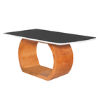 Mesa De Jantar 6 Lugares Branco/preto 1,6m - Sirkel