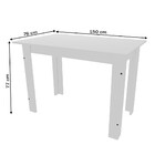 Mesa De Jantar 6 Lugares Caribe Branco/preto - Indékes