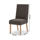 Mesa De Jantar 6 Lugares Celeste Com Vidro Nature/off White/m