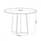 Mesa De Jantar 6 Lugares Córdoba Com Vidro Mel/grafite - Pano