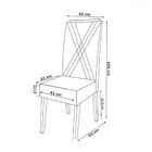 Mesa De Jantar 6 Lugares Corsa Imbuia/blonde/veludo Perola -