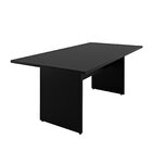 Mesa De Jantar 6 Lugares Cozinha 200x100cm Mdp Preto