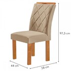 Mesa De Jantar 6 Lugares Cuenca/arthus Com Vidro Cinamomo/off