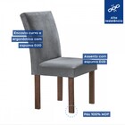 Mesa De Jantar 6 Lugares Cuenca/canela Com Vidro Chocolate/of