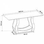 Mesa De Jantar 6 Lugares Dallas Mel/blonde/veludo Cinza - Pan