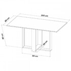 Mesa De Jantar 6 Lugares Erika Mel/blonde/nude 26271 - Viero