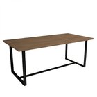 Mesa De Jantar 6 Lugares Estilo Industrial 180x90cm Scandinav