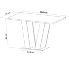 Mesa De Jantar 6 Lugares Franca Mel/off White/veludo Pastel -