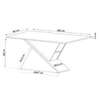 Mesa De Jantar 6 Lugares Fusion Mel/blonde/marfin - Viero Móv