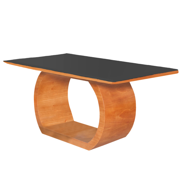 Mesa De Jantar 6 Lugares Imbuia/preto 1,6m - Sirkel