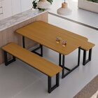 Mesa De Jantar 6 Lugares Imperatriz Preto/nature - Art Panta