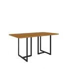 Mesa De Jantar 6 Lugares Imperatriz Preto/nature - Art Panta