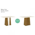 Mesa De Jantar 6 Lugares Keltin Nature/off Whitte/linho - Bci