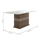 Mesa De Jantar 6 Lugares Lagos Amendoa Off-white