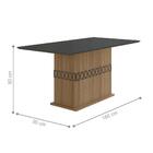 Mesa De Jantar 6 Lugares Lagos Carvalho Grafite