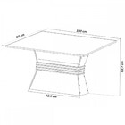 Mesa De Jantar 6 Lugares Las Vegas Mel/blonde/veludo Cinza -