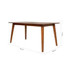 Mesa De Jantar 6 Lugares Lótus - Caramelo - Meu Móvel De Made