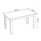 Mesa De Jantar 6 Lugares Luanda Mel/grafite - Panorama Móveis