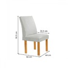 Mesa De Jantar 6 Lugares Luna Canela Com Vidro Cinamomo/off W