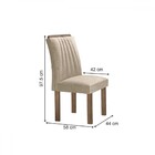 Mesa De Jantar 6 Lugares Luna Com Vidro 100% Mdf Chocolate/of